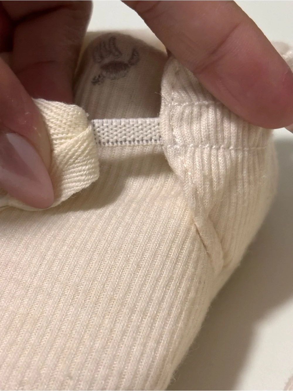 Baby Cream Knit Booties with Bows – Worn Once
